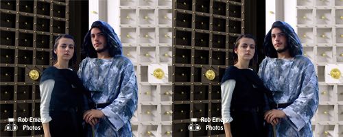 Jaqen and Arya at the House of Black and White